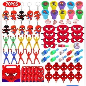 Spiderman Red and Blue Party Favors for Exciting Celebrations